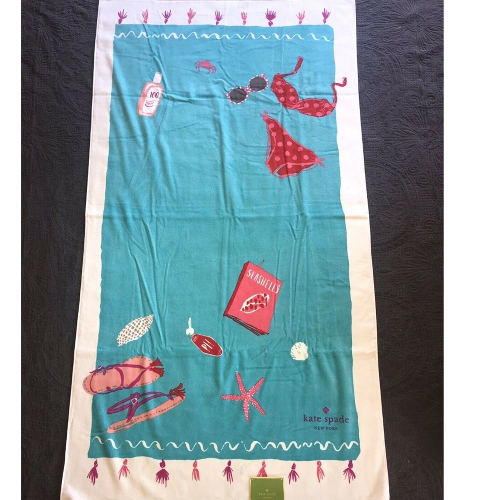 KATE SPADE โ ๏ธ Huge XL Lounge Pool Beach Towel - Picture 3 of 3